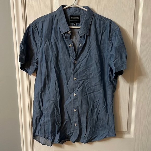 Bonobos Other - BONOBOS XL slim fit short sleeve jean colour shirt
